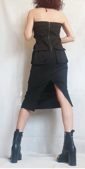 Strapless Pocket Dress