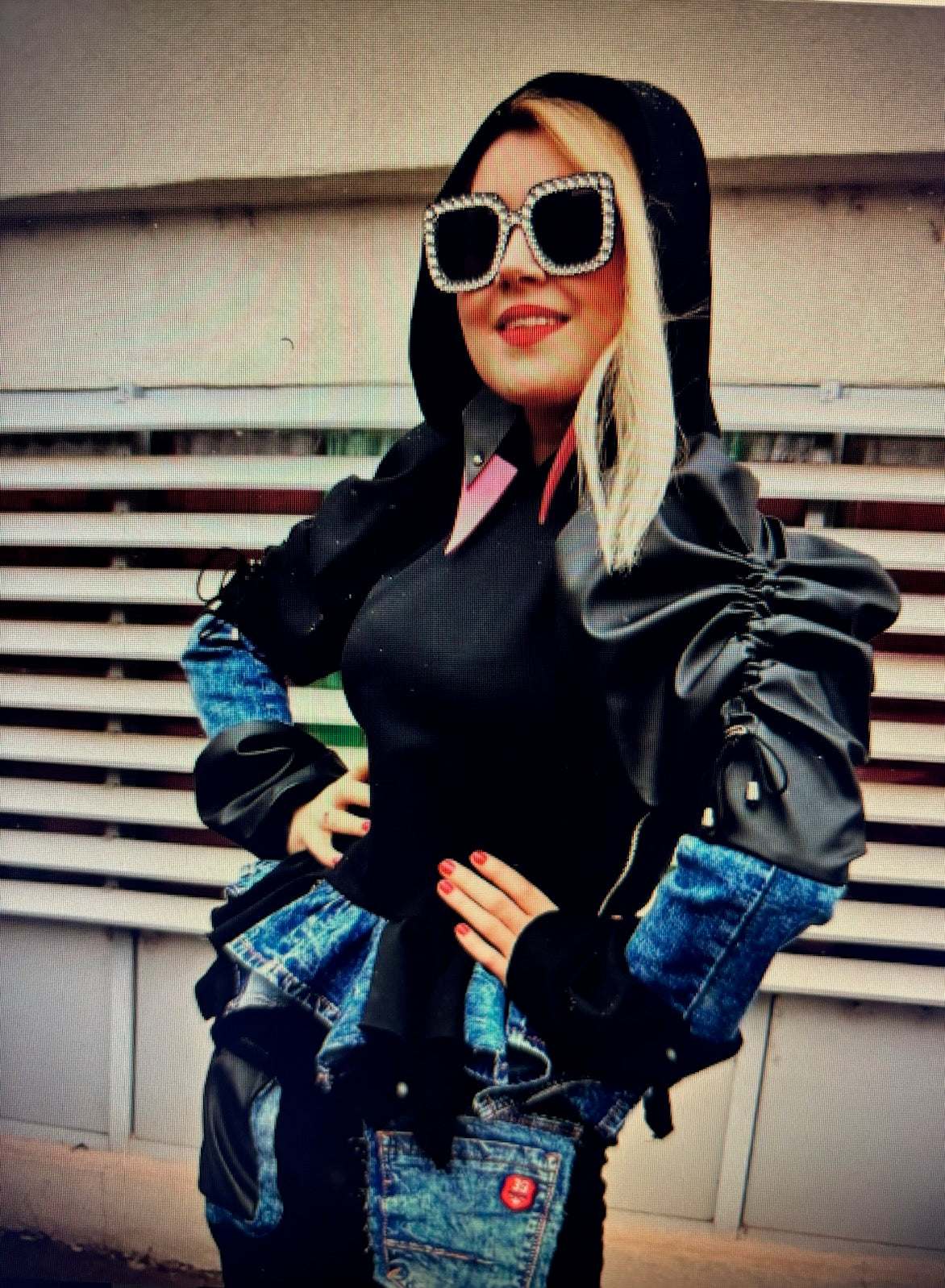 DENIM SWEATSHIRT