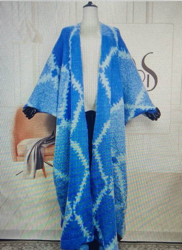 Winter Kimono Pink and Blue