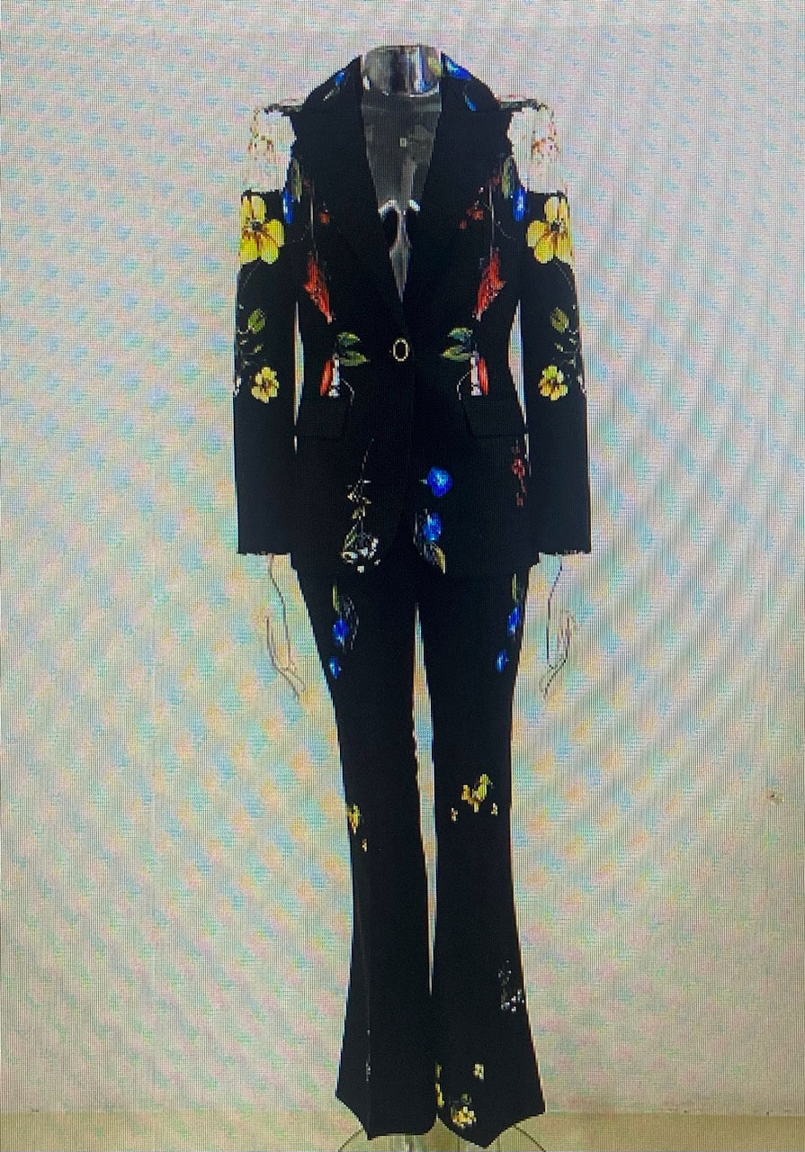 BLOOM FLOWERS 2PC SUIT