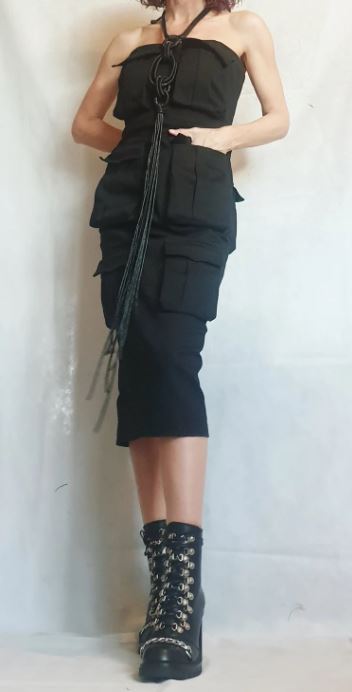 Strapless Pocket Dress