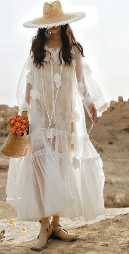 FLOWER MAXI DRESS