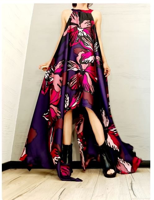 FLOWER DRIP DRESS